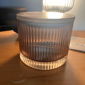 Project 62 Ribbed Glass Jar with Wooden Lid